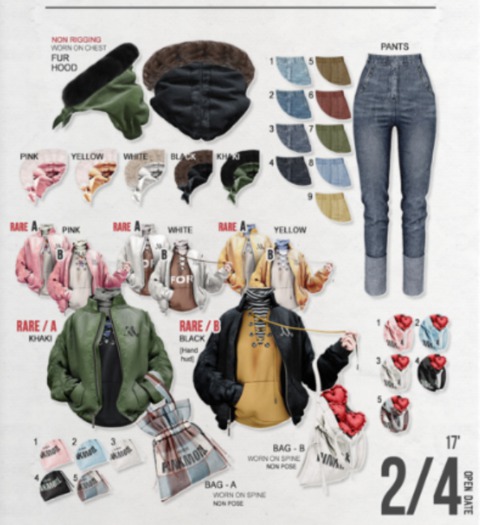 `M.BIRDIE / Pinpin look Hood.khaki(BOX)