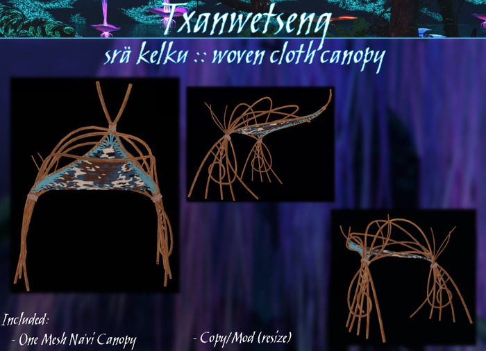 Txanwetseng :: Na'vi Woven Cloth Canopy
