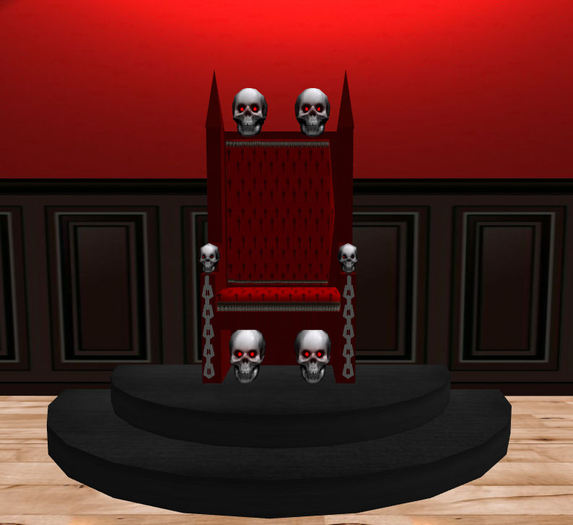 This & That ~ Skull Throne With 7 Sit Aminations Boxed