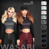 Wasabi // Jaz Mesh Hair - B&W