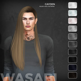 Wasabi // Cayden Mesh Hair - B&W