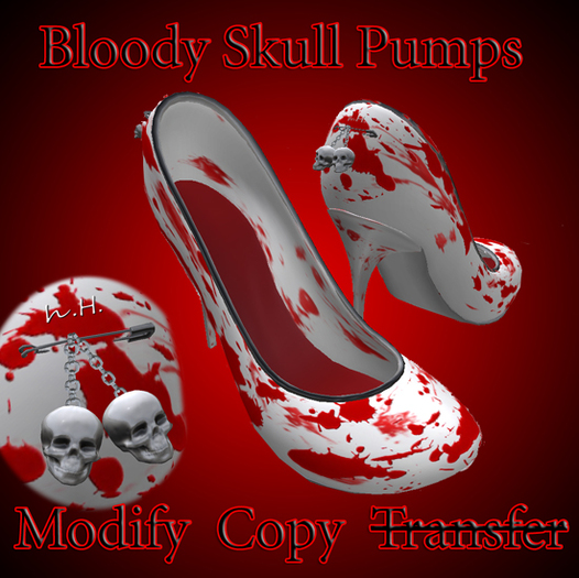 Bloody Skull Pumps