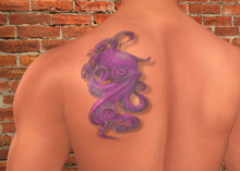 Aussie Eclectic Purple Octopus Tattoo