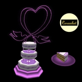 wedding cake Doves with heart