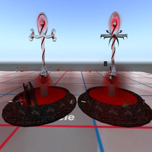 vampire blood fountans with sits + on/off fog +light