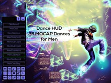 ::::MI:::: Dance HUD for Men including 25 MOCAP Dances *BEST OF 2020*