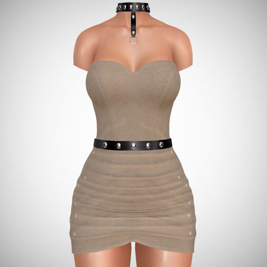 ChicModa // Rudy Dress & Harness // TAN