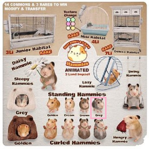 dust bunny & OMEN . hammies . standing hammie . cream BOX