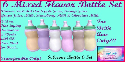 6 Mixed Flavor Bottle Set Bebe Box