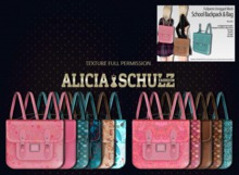 [Alicia Schulz] Texture for FLECHA School Backpack & Bag SetF