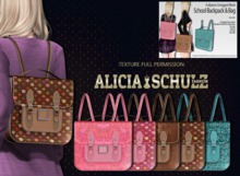 [Alicia Schulz] Texture for FLECHA School Backpack & Bag Set2