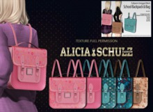 [Alicia Schulz] Texture for FLECHA School Backpack & Bag Set1