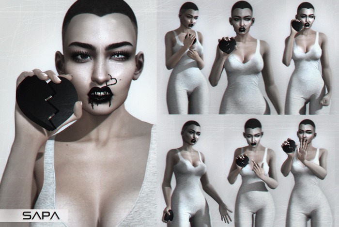 SAPA BENTO Poses "Broken heart"