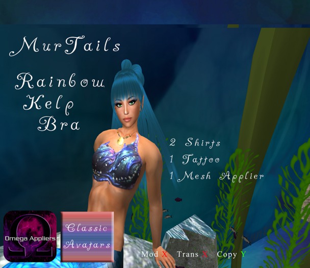 MurTails Rainbow Kelp Bra