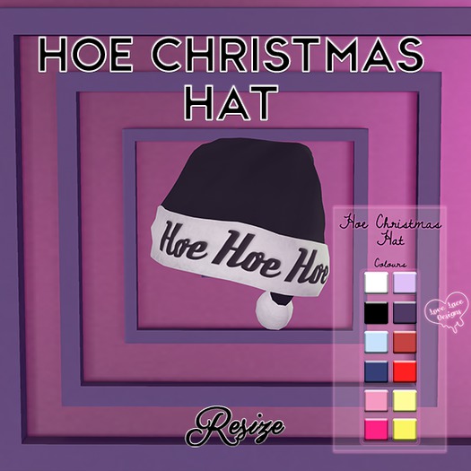 ::LL:: Hoe Christmas Hat