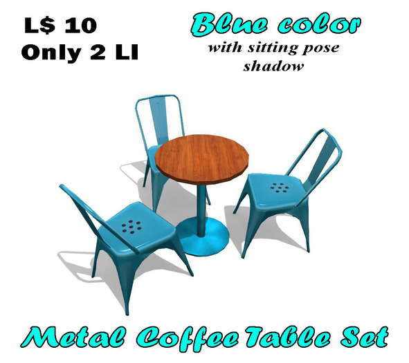 Coffee Table Set  [Blue]