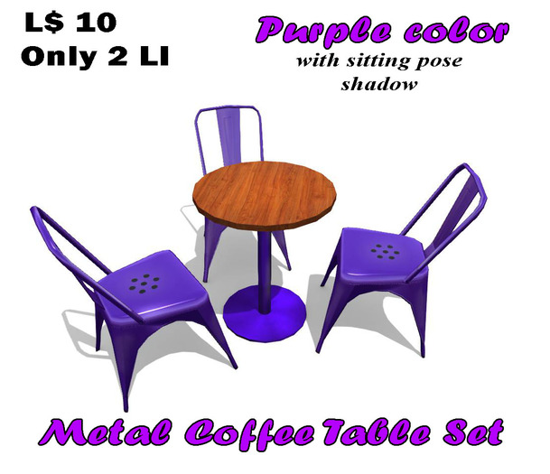 Coffee Table Set  [purple]