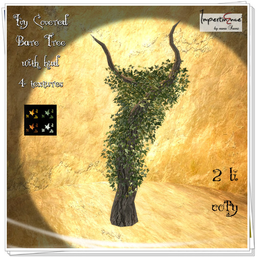 Ivy Covered Bare Tree -