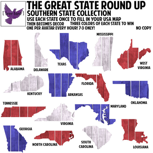 [ free bird ] US State Collection - Virginia Red