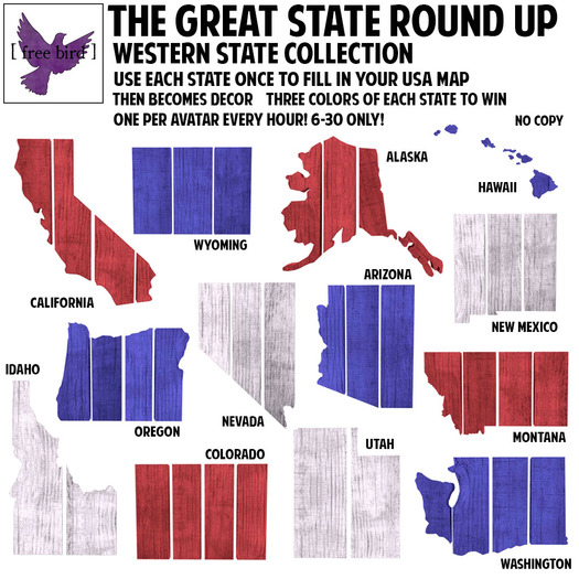 [ free bird ] US State Collection - Utah Blue
