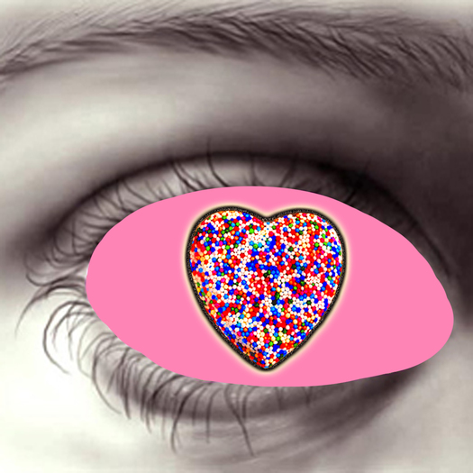 Second Life Marketplace Candy Heart EyesPink HD *HiddenSurface*