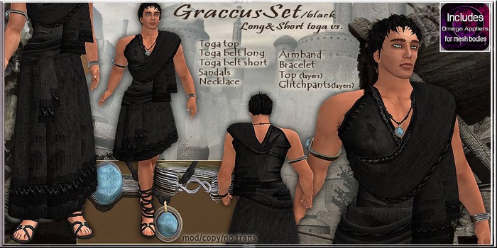 Graccus Toga Set T.E.D. /BLK