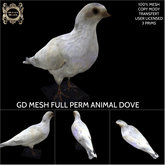 GD MESH FULL PERM ANIMAL DOVE