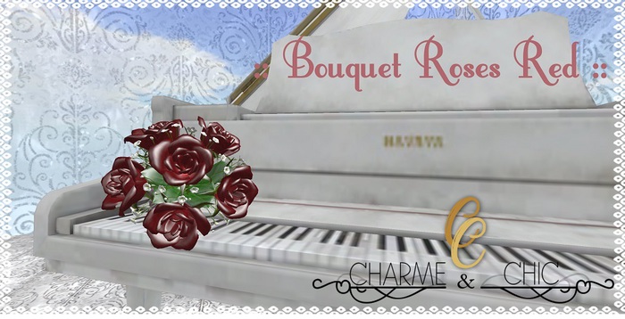 ♥♥ Charm & Chic ♥♥  Bouquet Roses Red