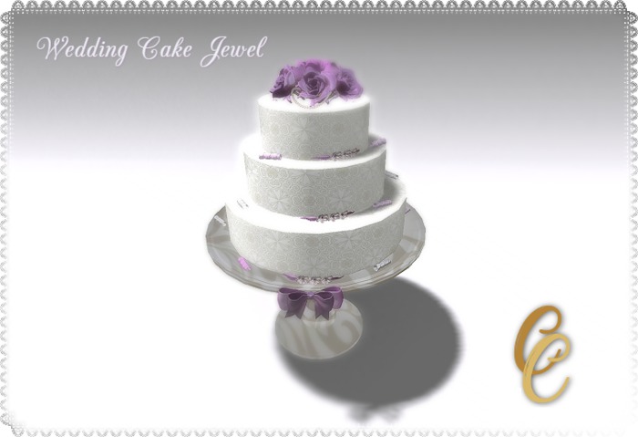 << Charm & Chic >> Jewel Wedding Cake