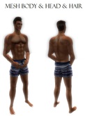 Complete mesh body avatar men male & bento head & hair almost free limited time offer!!