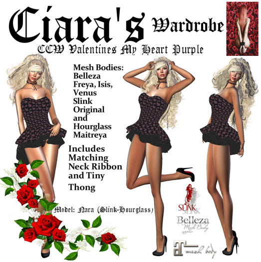 CCW Valentines My Heart Purple