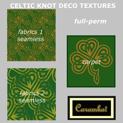 Celtic knot deco textures pack
