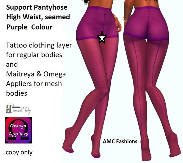 AMC Support Pantyhose Purple