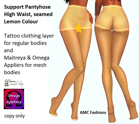 AMC Support Pantyhose Lemon