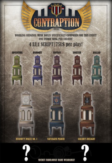 [ContraptioN] Music Box GACHA: Sailor's Delight RARE