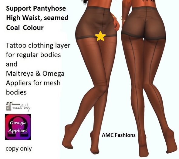 AMC Support Pantyhose Coal