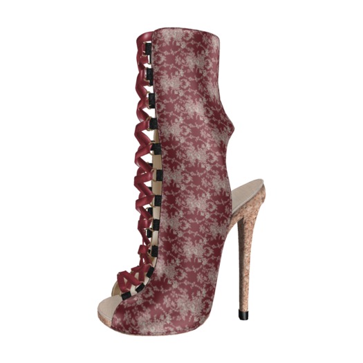 ..::PD::.. Laced booties Red