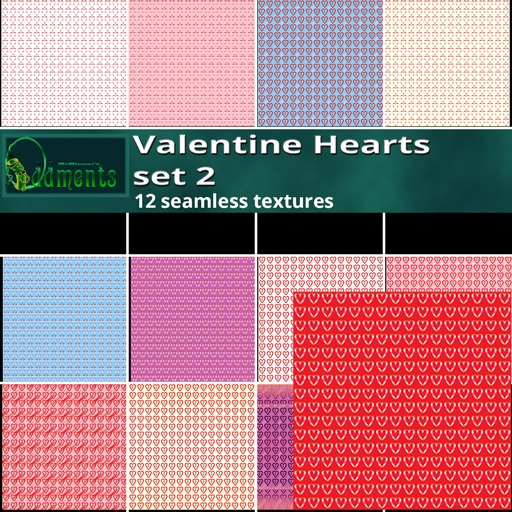 Valentine Hearts set 2