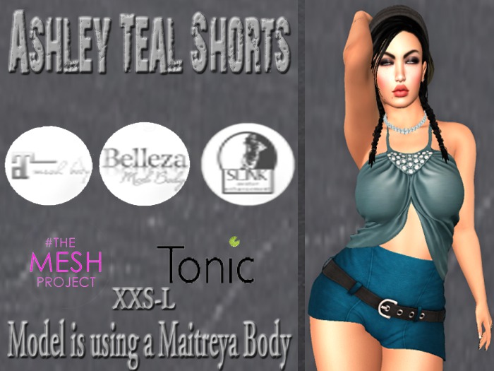 Ashley Shorts -Teal