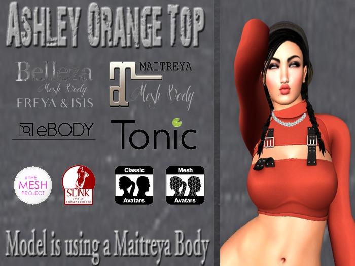 Ashley Orange Top