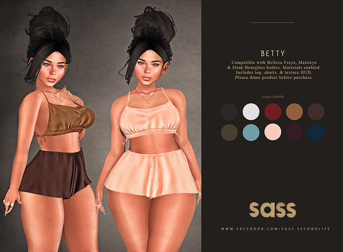 sass [betty] freya hourglass lara