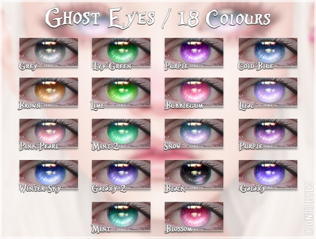 Second Life Marketplace - {S0NG} :: Ghost Eyes **Fatpack**