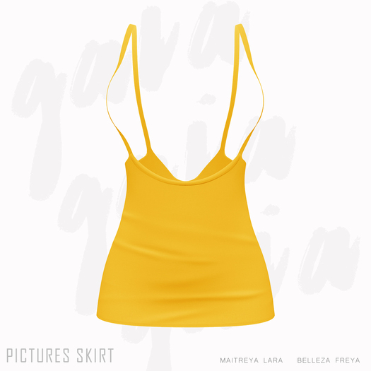 Gaia - Pictures Skirt YELLOW