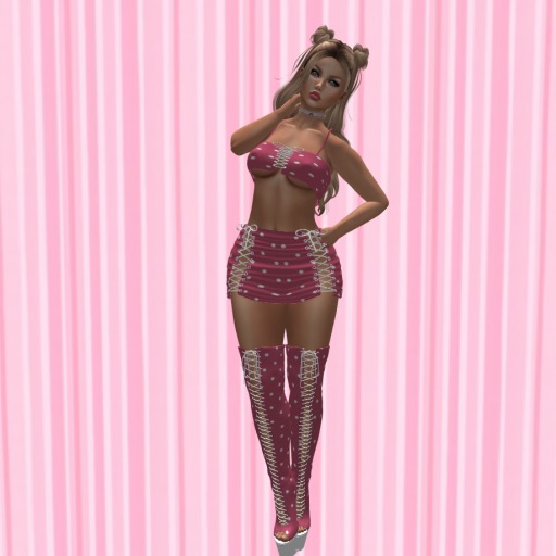 All Laced Up Pink Polka Dot