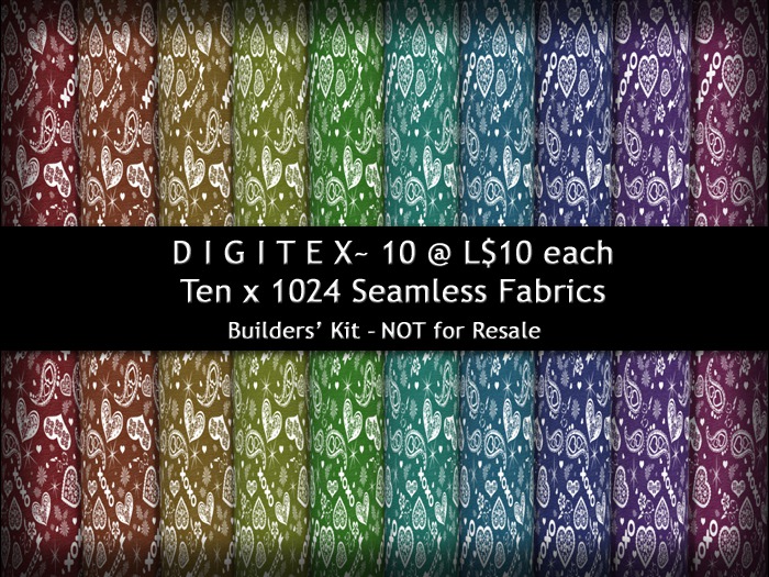 DIGITEX  L$10 x 10 - Hearts N Flowers