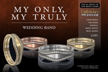 EarthStones My Only, My Truly Wedding Band (Copy) BENTO