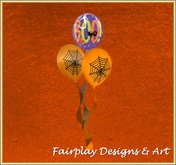 FDA NEW  BOO  Web HALLOWEEN BALLOON CLUSTER CLUB SIZE COPY