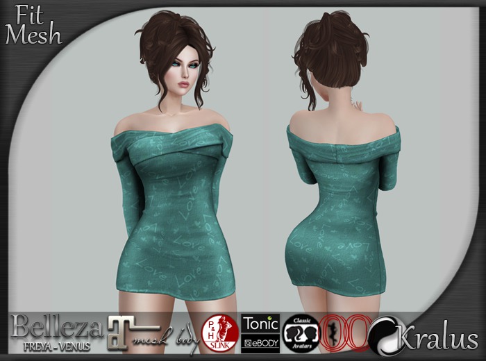 ::KRALUS:: Fit-Mesh : Love : Turquoise 