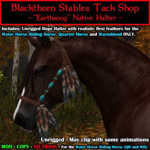 [BTS-WHRH] "Earthsong" - Native Halter (boxed)