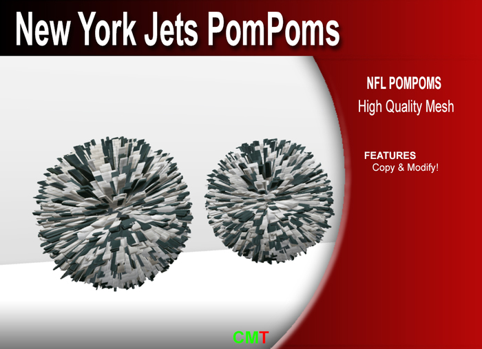 SM - New York Jets Pompoms (box)